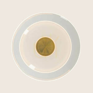 Zambelis 25141 LED Pendant Light, 10 W 3000 K, Brushed Brass and Clear Glass, Ø30 cm small 1