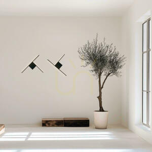 Zambelis 25148 sandy black LED wall light 10 W 3000 K TRIAC small 2