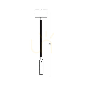 Zambelis 25149 LED wall reading light, textured black, 3 W, 3000 K small 3