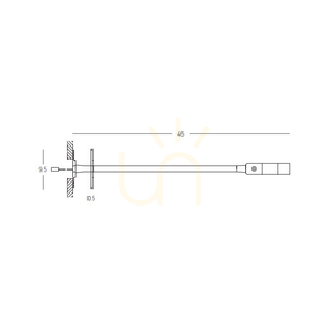 Wall LED Recessed Reading Light 3W 3000k Sandy Black Metal - Aluminium ZAMBELIS small 3