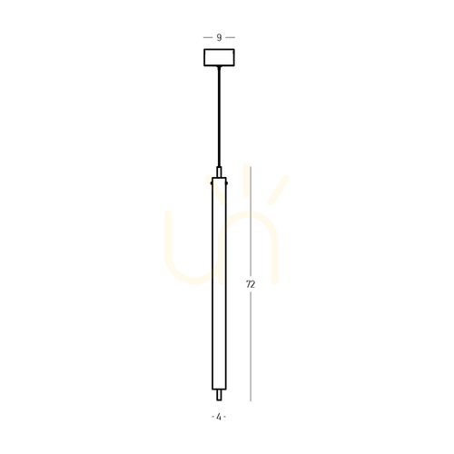 Check Pendant LED Light 20W 3000k Brushed Coffee ZAMBELIS