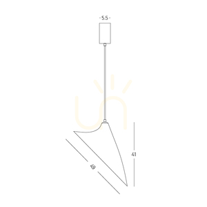 1xE27 pendant light, max.. 15 W, “Mulberry Silk” color – metallic white, ZAMBELIS small 4