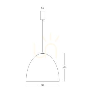 ZAMBELIS 25175 pendant light 1xE27, Ø 50 cm, black small 4