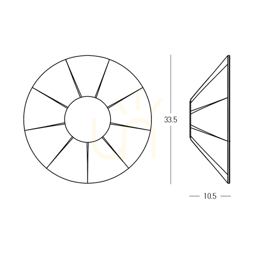 Check Sconce LED Light 6W Acoustic Light Grey - Black ZAMBELIS