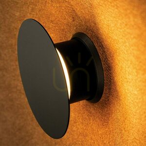 Sconce LED Light 6W Acoustic Light Brown - Black ZAMBELIS small 2