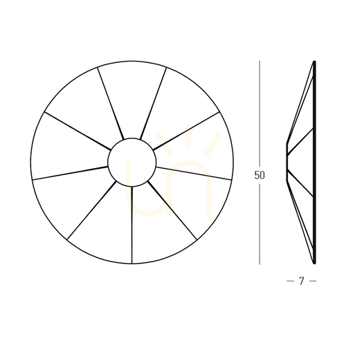 Check Sconce LED Light 6W Acoustic Light Brown - Black ZAMBELIS