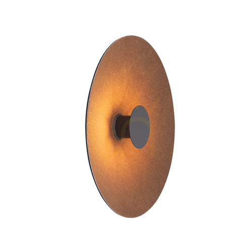 Check Sconce LED Light 6W Acoustic Light Brown - Black ZAMBELIS