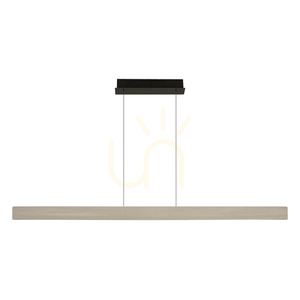 Pendant LED Line Light 40W 3000k Triac Brushed Grey -aluminium - Black ZAMBELIS small 1
