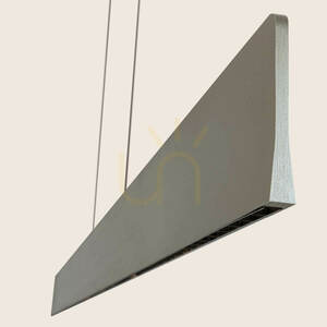 Pendant LED Line Light 40W 3000k Triac Brushed Grey -aluminium - Black ZAMBELIS small 3