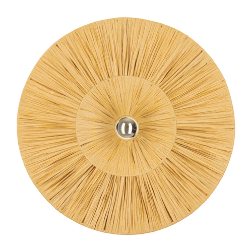 Check Wall Sconce 1xE27, max. 20 W, metal – natural rattan ZAMBELIS