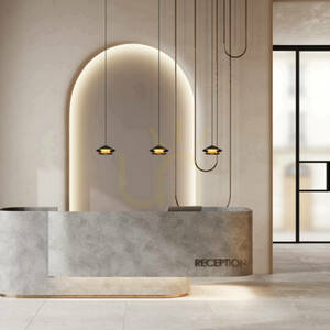 Zambelis 25347 LED pendant light, black and brushed gold, 9 W, 3000 K small 0