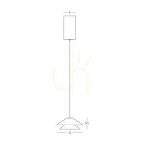 Zambelis 25347 LED pendant light, black and brushed gold, 9 W, 3000 K small 4