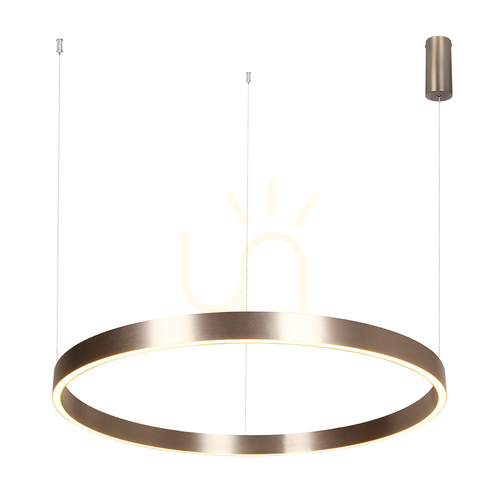 Check Pendant LED Light Up-down 70W 3000k Electroplate Brushed Coffee Aluminium - Acrylic ZAMBELIS