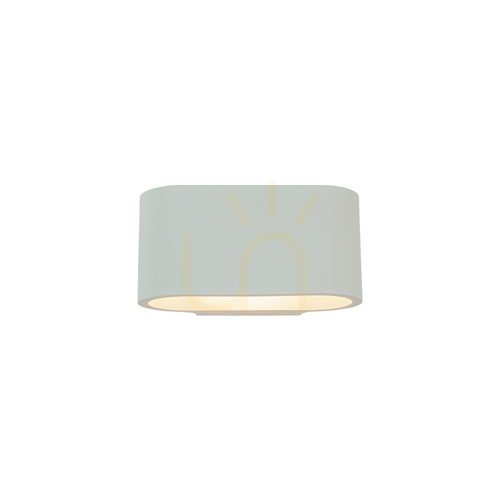 Check ZAMBELIS 25382 Gypsum Wall Light – up-down lighting, 1xG9 max 25W, pure white, 18x10x9 cm, IP20