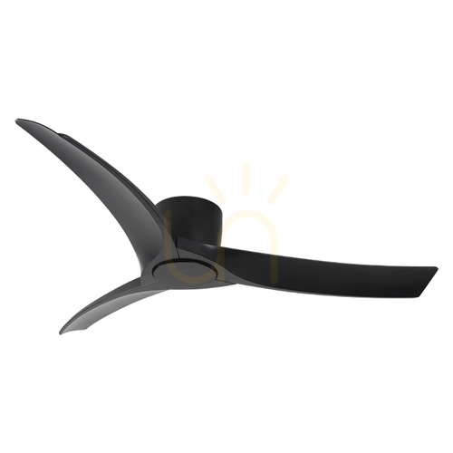 Check Ceiling FAN Without Light Black Matt Metal - ABS ZAMBELIS