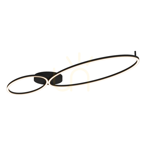 Check Ceiling LED Light 69W 3000k Sandy Black - Metal - Aluminium ZAMBELIS