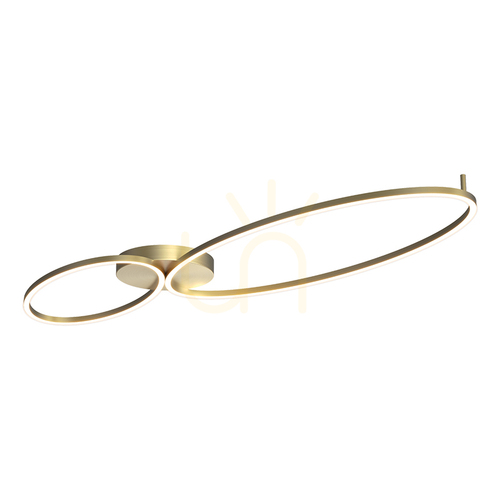 Check Ceiling LED Light 69W 3000k Brushed Gold - Metal - Aluminium ZAMBELIS