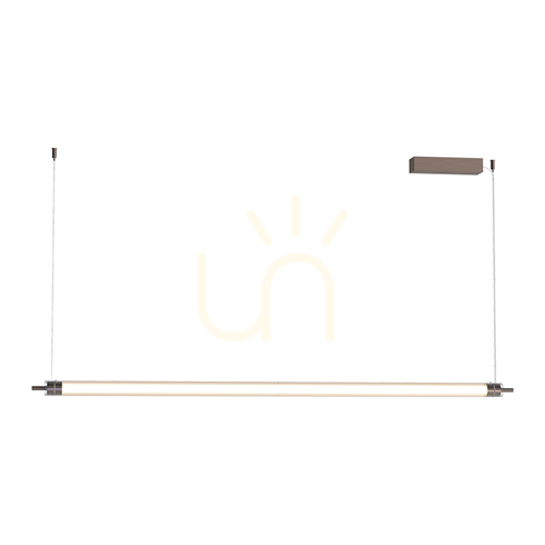 Check Pendant LED Line Light 33W 3000k Triac Brushed Coffee ZAMBELIS