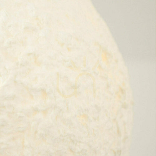 Check Zambelis 25450 white pendant light, paper-pulp shade 40 cm, E27