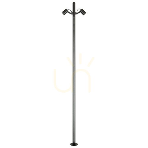 Check Outdoor Lamp Post LED 17W 3000k Black Aluminium Ip65 ZAMBELIS