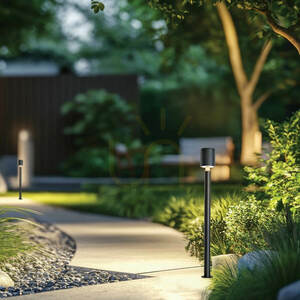 Outdoor Floor LED Light 8W 3000k Sandy Black Ip65 ZAMBELIS small 0