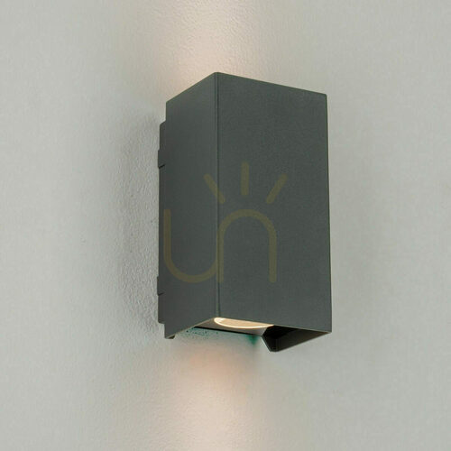 Check Zambelis E412 graphite outdoor LED wall light, up and down, 2 × 3 W, 3000 K, IP65