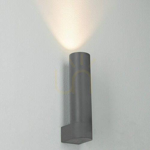 Check Outdoor Wall LED Light 5W 3000k Graphite Aluminium Ip65 ZAMBELIS