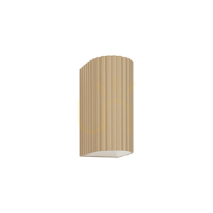 Zambelis E420 Outdoor LED Up-Down Wall Light, 2×3 W, 3000 K, Grey-Beige Aluminium, IP54 small 1