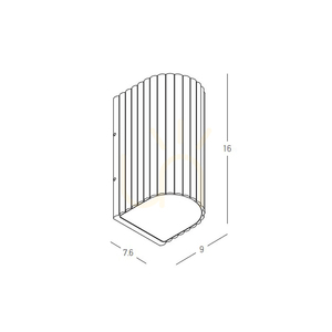 Zambelis E420 Outdoor LED Up-Down Wall Light, 2×3 W, 3000 K, Grey-Beige Aluminium, IP54 small 3
