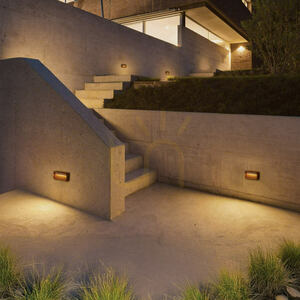 Outdoor Step LED Light 6W 3000k Aluminium Brown Ip65 ZAMBELIS small 0