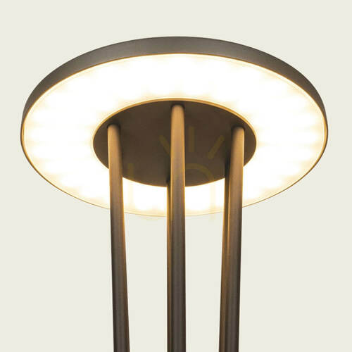 Check Outdoor Lamp Post LED Light 15.5w 3000k Graphite Aluminium Ip65 ZAMBELIS