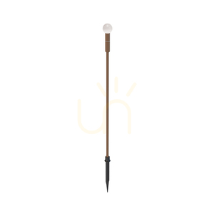 Outdoor Spike LED Light 1.5w-24v 3000k Brown Aluminium - Frosted Acrylic Ip65 ZAMBELIS small 1