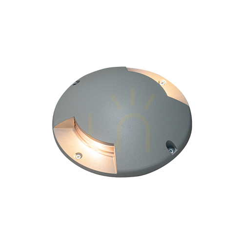 Check Outdoor Surface LED Ground Light 5W 3000k Grey Aluminium Ip67 ZAMBELIS