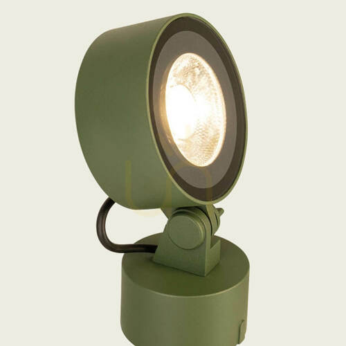 Check Outdoor Spike LED Light 25W 3000k Green Aluminium Ip65 ZAMBELIS