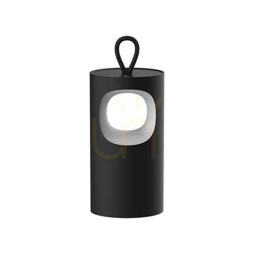Check Outdoor Portable Table Lamp LED 2W 2700k Touch Dimming Black Matt Ip44 ZAMBELIS