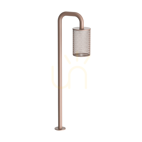 Check Outdoor Bollard LED Light 6W 3000k Sandy Coffee Aluminium - Acrylic Ip54 ZAMBELIS