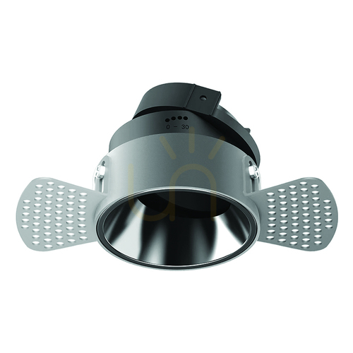 Check Trimless Spot 1xgu10 Adjustable White -black Chrome Reflector ZAMBELIS