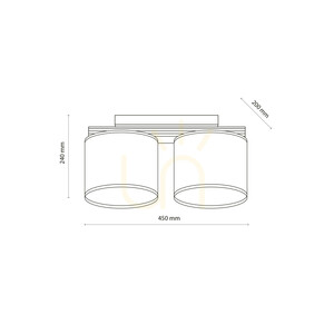TK-Lighting VIGA SHADE 11769 ceiling light, pine, 2 × E27 small 6