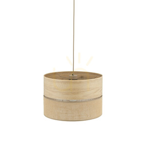 TK-Lighting DORMA WOOD JUTA 11786 pendant light, 1×E27, 38 cm, light wood and jute small 3