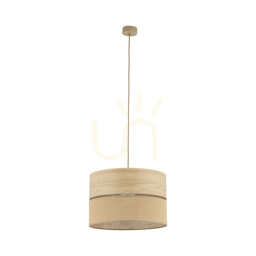 Check Dorma Wood Juta Pendant Light 1 Xe27