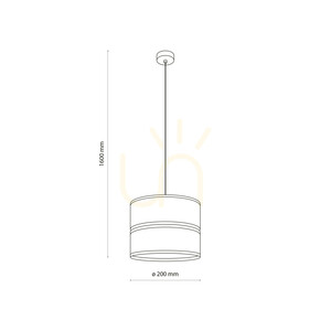Dorma Wood Juta Pendant Light 1 Xe27 small 8
