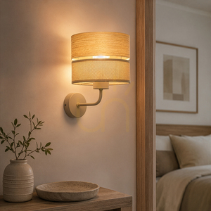 Dorma Wood Juta Wall Sconce 1 Xe27 small 3