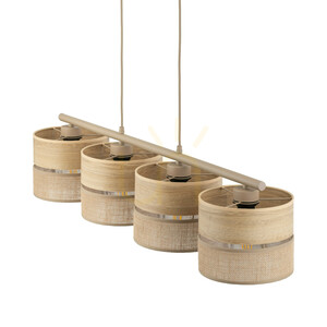 Dorma Wood Juta Pendant Light 4 Xe27 small 5