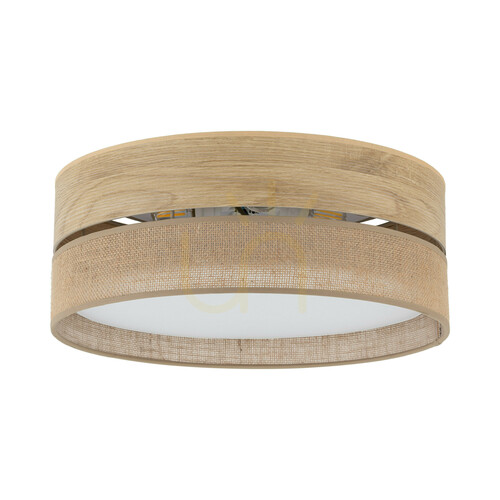 Check Dorma Wood Juta Ceiling Light 45 cm 4xE27