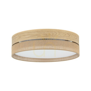 Dorma Wood Juta Ceiling Light, 4 Xe27 small 0