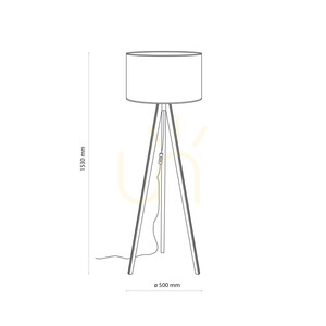 Viga Shade Pine Floor Lamp 1 Xe27 small 9