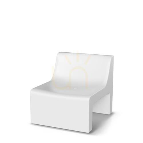 Check FCOK787R Cone Garden Armchair - White by FERNE