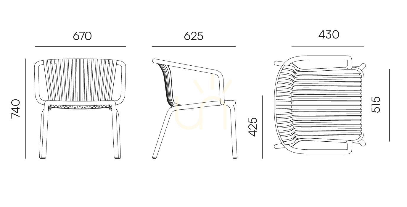 View FBRK767 Brene Garden Armchair - White by FERNE FBRK767 Brene Garden Armchair - White by FERNE
