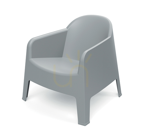 Check Milane FMIK777 Garden Armchair - Agate Gray by FERNE