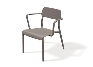 FRIK667 Rimo Garden Armchair - Earthy Taupe FERNE small 0